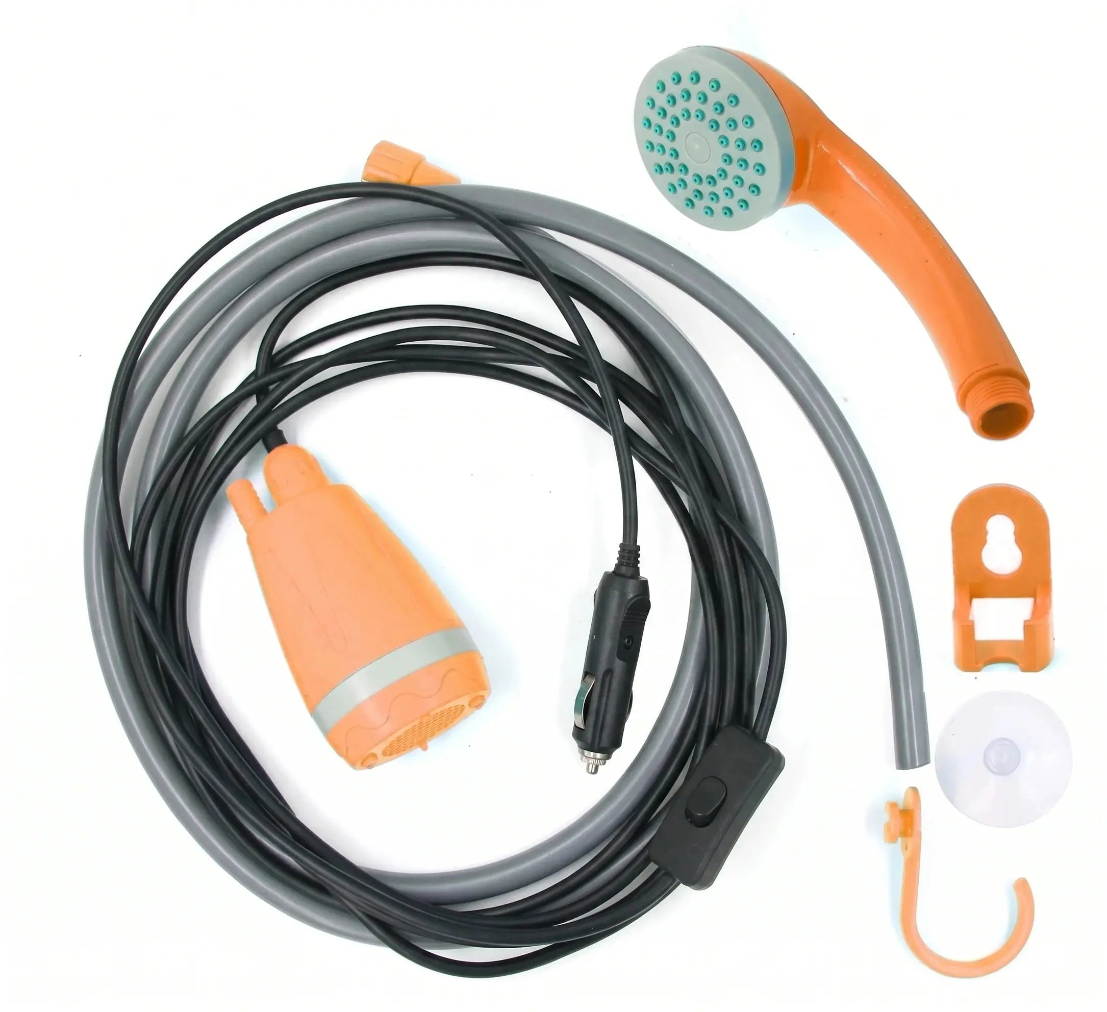 Portable Automobile Shower & Car Washer Set with Foldable Bucket Shameer 