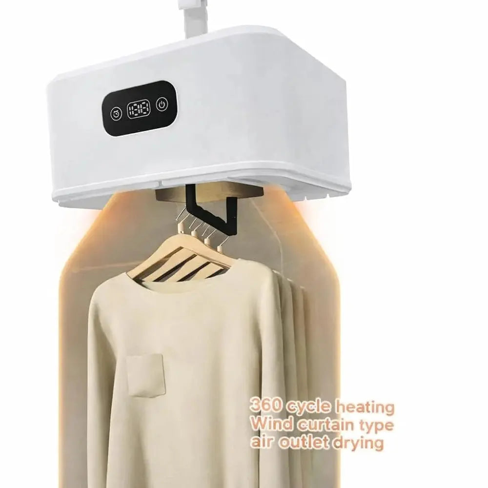 Portable Electric Clothes Drying Heater with Integrated Hook Scrollcart Qatar 