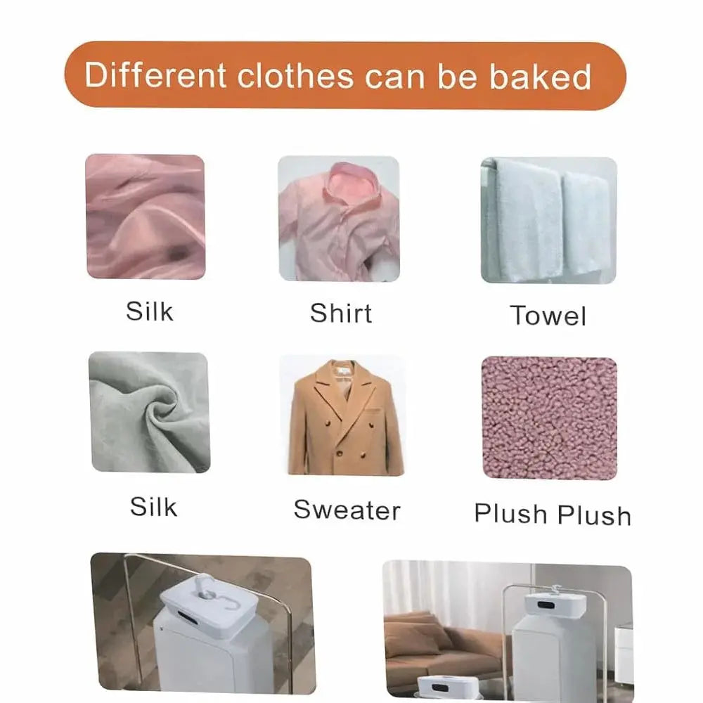 Portable Electric Clothes Drying Heater with Integrated Hook Scrollcart Qatar 
