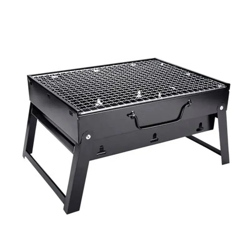 Portable Foldable BBQ Grill – Stainless Steel Outdoor Charcoal Barbecue Stove Al-shamil 