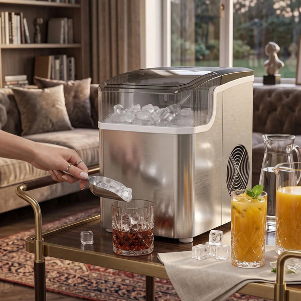 Portable Ice Maker Machine 3L Stainless Steel Doha Qatar