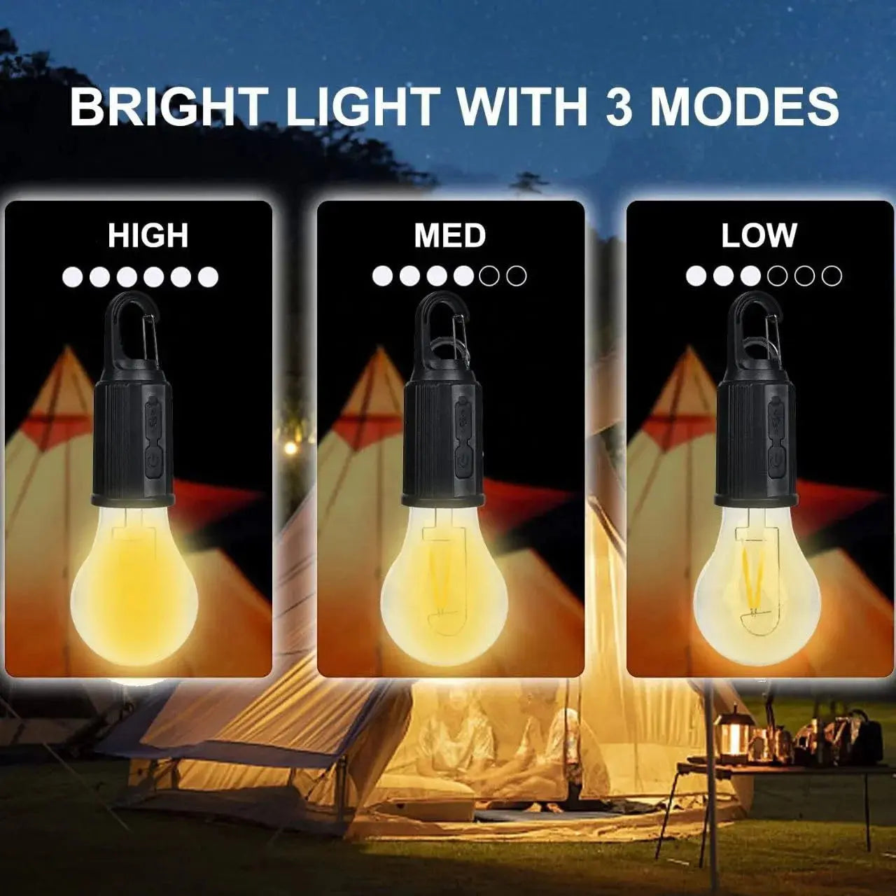 Portable Camping LED Lamp Warm Light Weatherproof Qatar