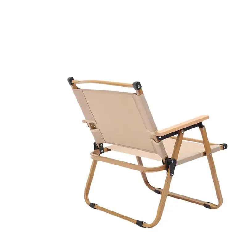Portable Outdoor Camping Folding Chair, Kermit Chair with Wooden Handle Scrollcart Qatar 