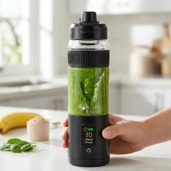 Portable Smart Blender 600ml 220W – Rechargeable USB-C Mini Smoothie Blender Scrollcart Qatar 