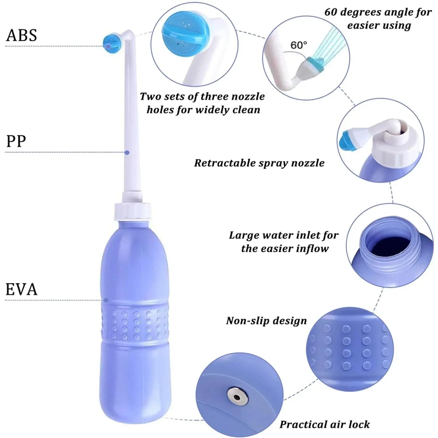 Portable Travel Bidet Bottle 650ml Price Doha Qatar