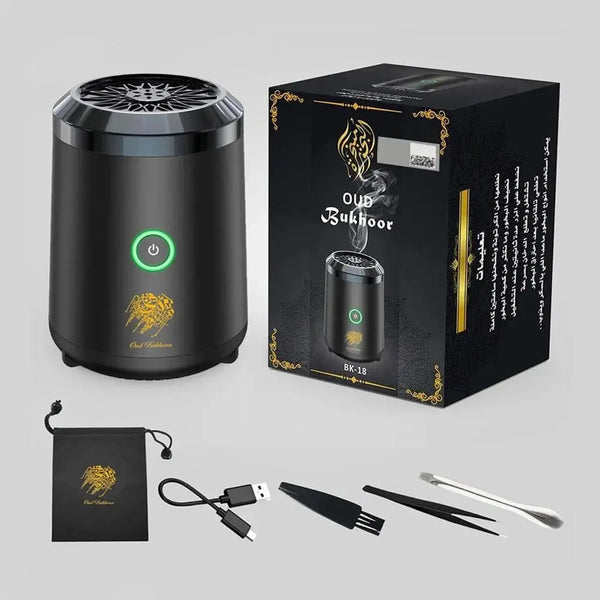 Portable USB Incense Burner Bakhoor Diffuser | Rechargeable Arabic Oud Burner United 