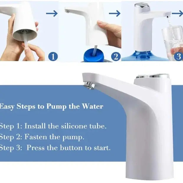 Portable Water Dispenser Pump-USB Rechargeable Scrollcart Qatar 