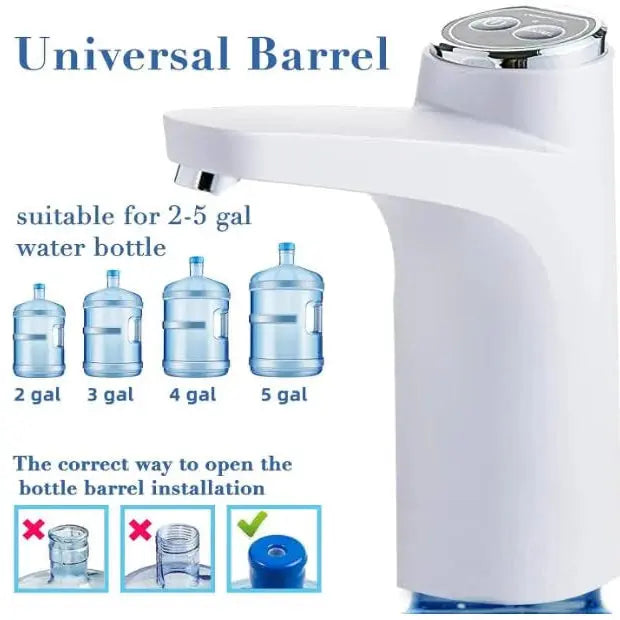 Portable Water Dispenser Pump-USB Rechargeable Scrollcart Qatar 