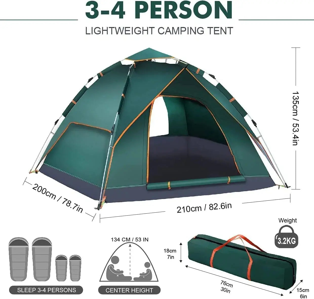 Portable Waterproof Family Camping Tent – Ultralight Outdoor Shelter Scrollcart Qatar 