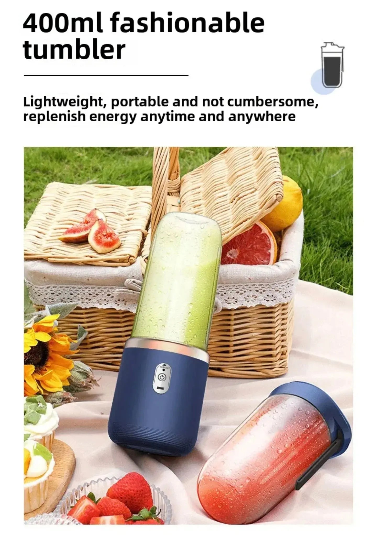 Portable Electric Juicer USB Rechargeable Blender Qatar