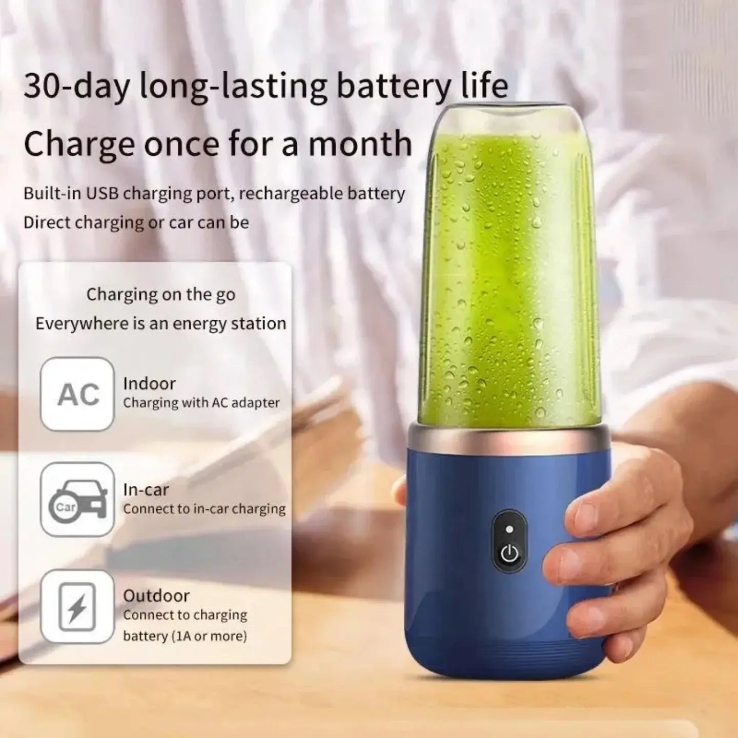 Portable Electric Juicer USB Rechargeable Blender Qatar