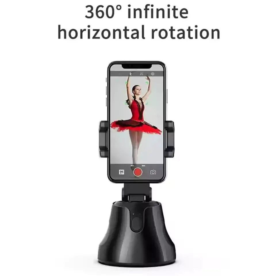 Portable Smart Selfie Stick, 360° Face Tracking for iPhone & Android