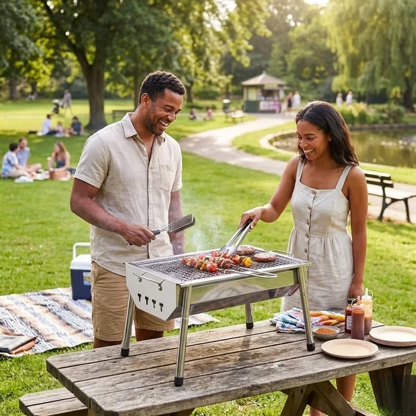 Portable Stainless Steel BBQ Grill