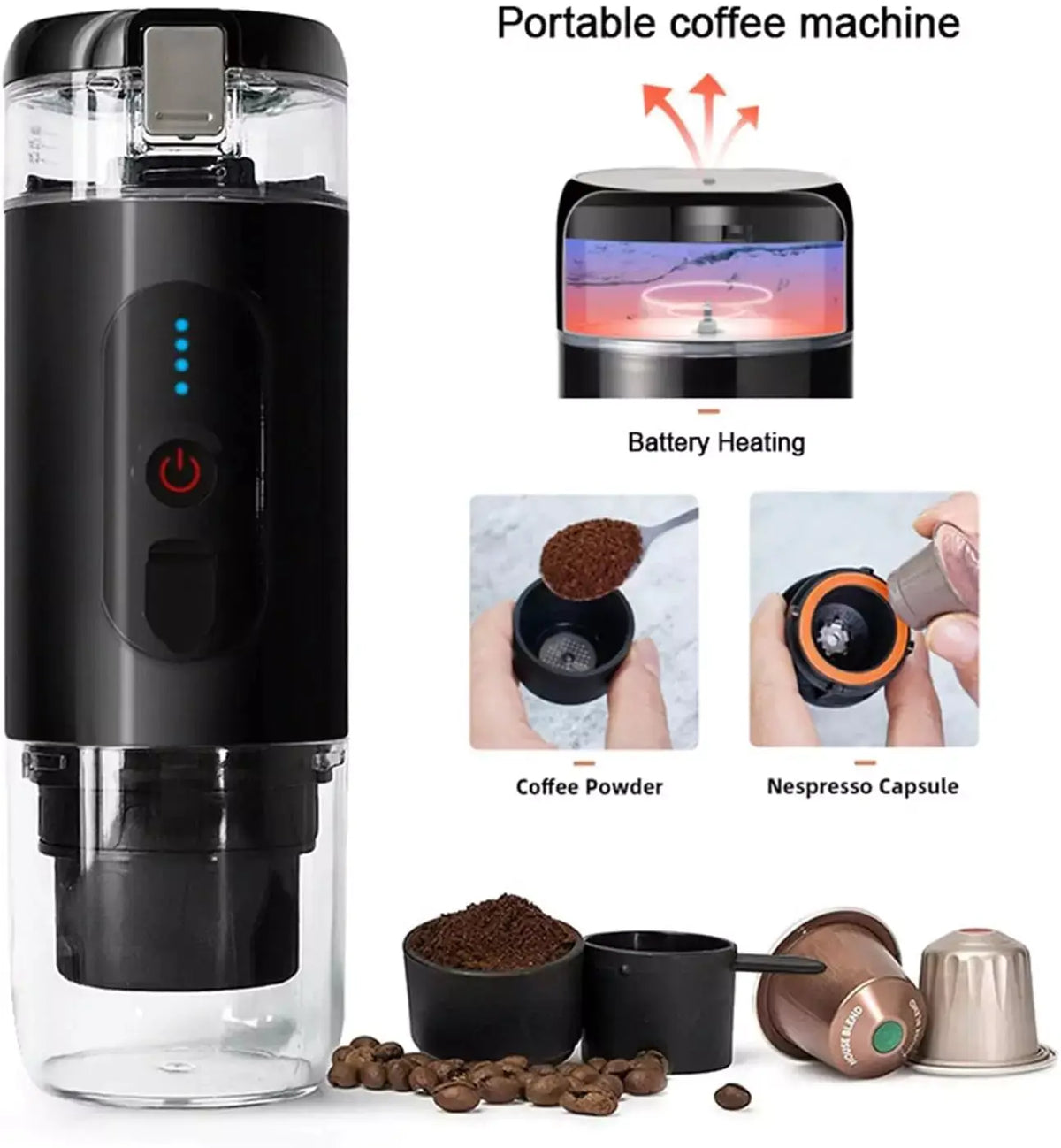 Coffe Machine Mini Portable Mini Espresso Coffee Maker – Coffee Machine Qatar