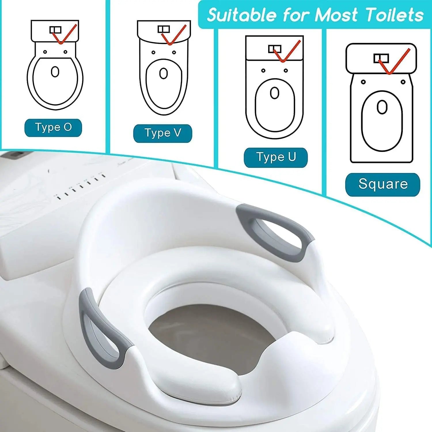 Potty Training Toilet Seat with soft Cushion Price Qatar