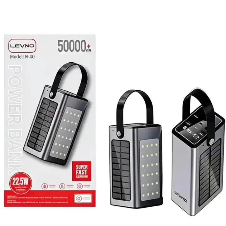 Power Bank 50000mAh - Solar Fast Charging USB-C Outdoor Scrollcart Qatar 