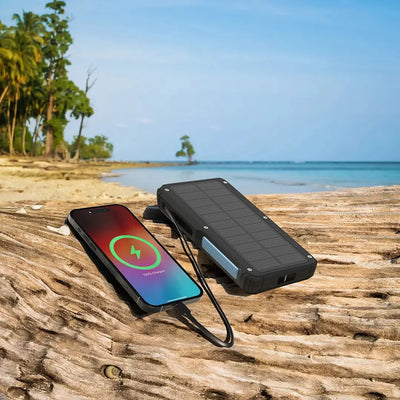 Powerology 20000mAh Solar Power Bank – Fast Charger Qatar