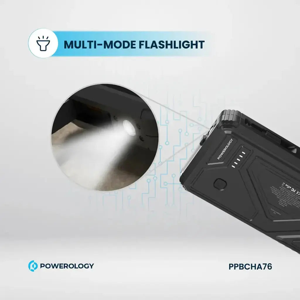 Powerology 20000mAh Solar Power Bank – Fast Charger Qatar