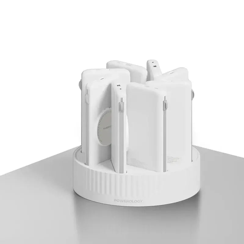 Powerology 8-in-1 Charging Station 10000mAh PD 120W Wireless Power Bank Marhaba international 