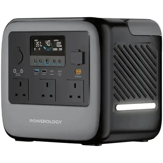 Powerology Portable Power Station 2000W – 1102.5Wh High Capacity Battery, AC, USB & DC Scrollcart Qatar 