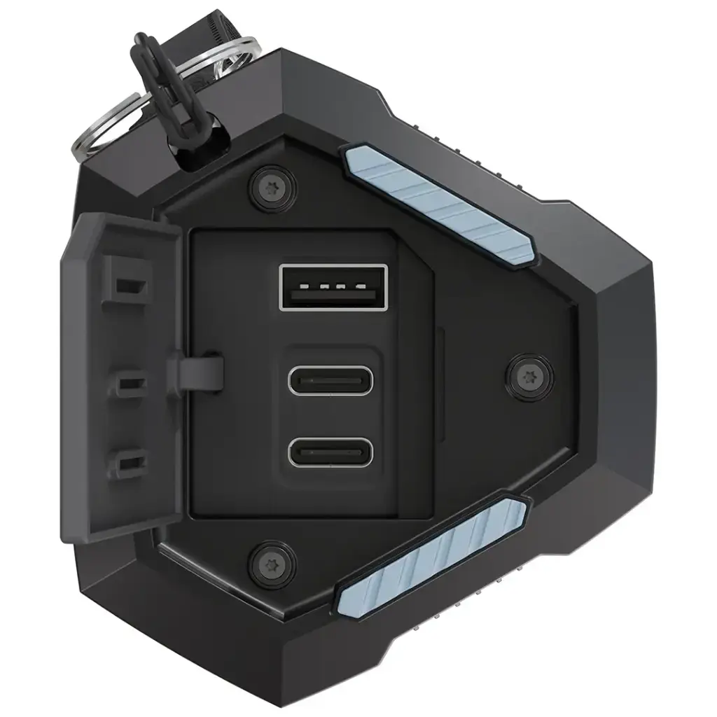 Powerology TorchPower 20,000mAh Power Bank with 100W PD & Built-In Flashlight Scrollcart Qatar 