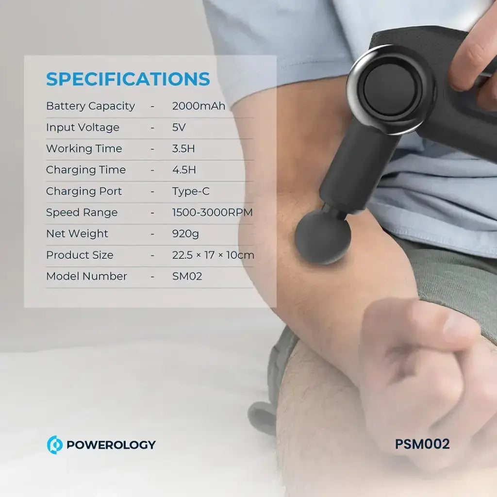 Powerology Full-Body Massage Gun Marhaba international 