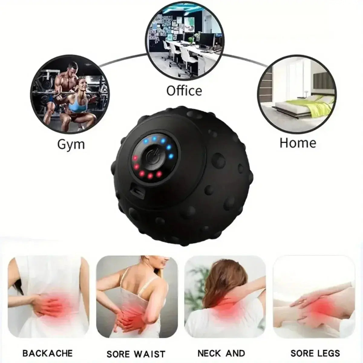 Premium Electric Vibrating Massage Ball Scrollcart Qatar 
