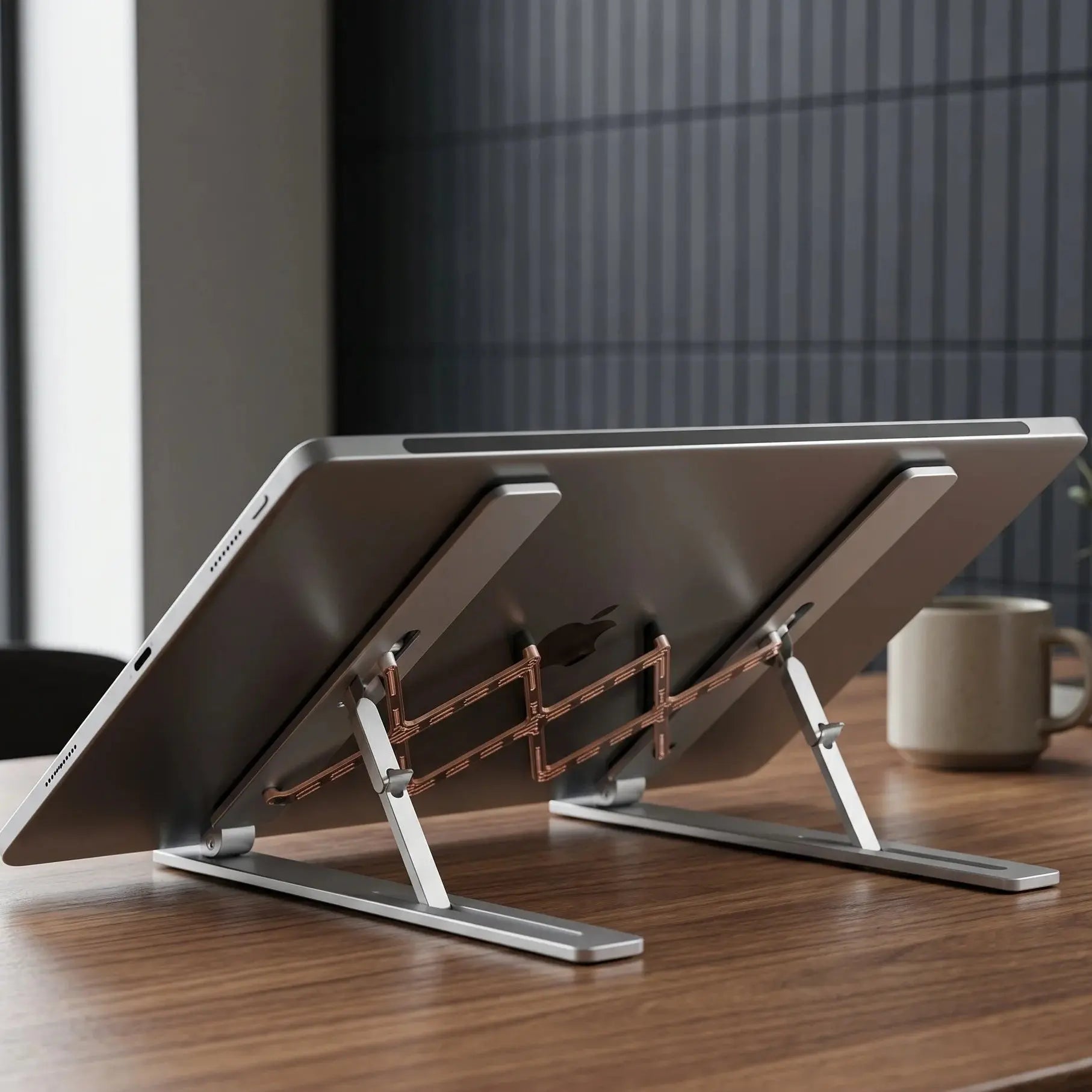 Premium Ergonomic Adjustable Aluminum Laptop Stand Scrollcart Qatar 