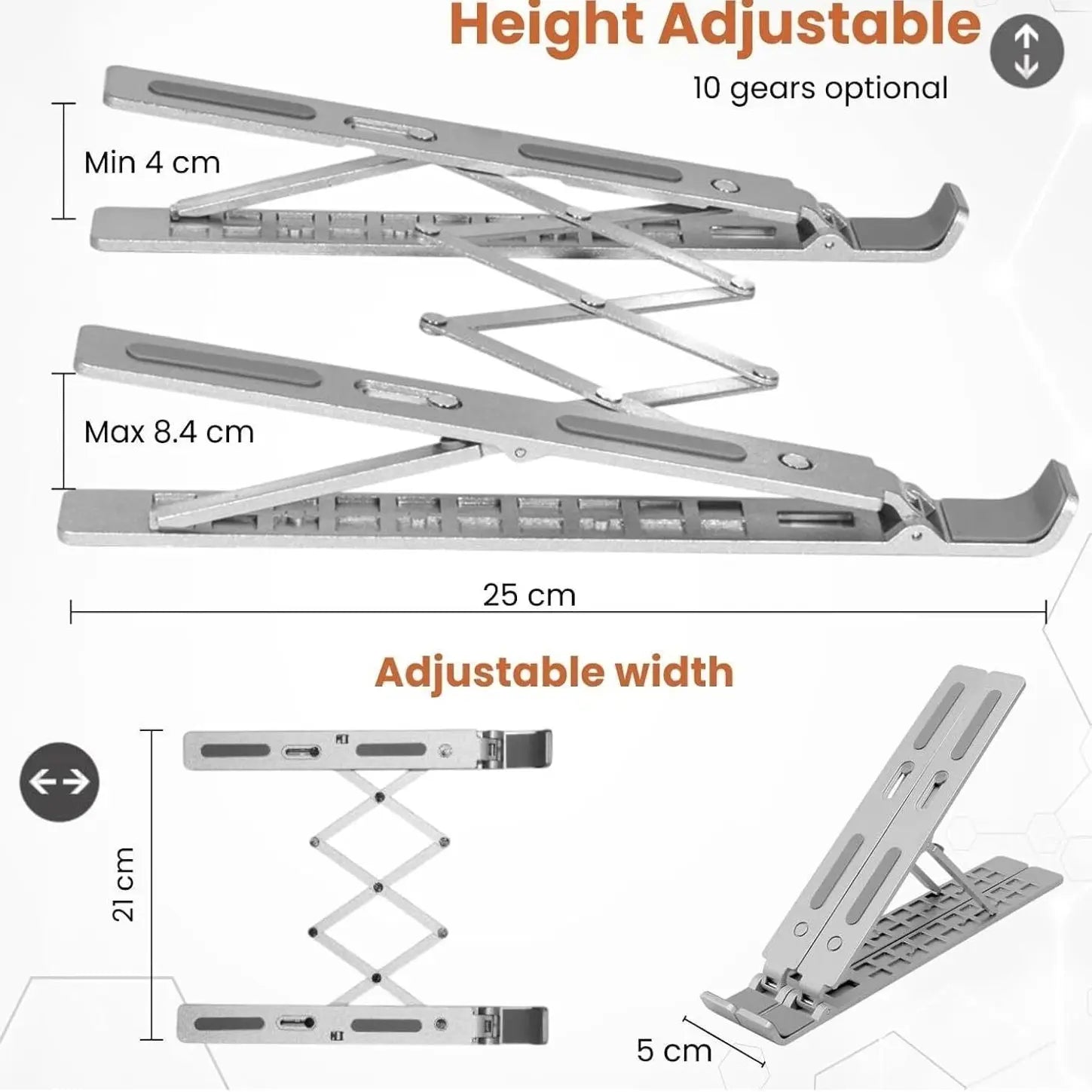 Premium Ergonomic Adjustable Aluminum Laptop Stand Scrollcart Qatar 