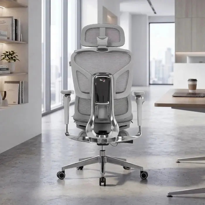 Premium Ergonomic Office Chair with Footrest, Adjustable Mesh Desk Chair Scrollcart Qatar 