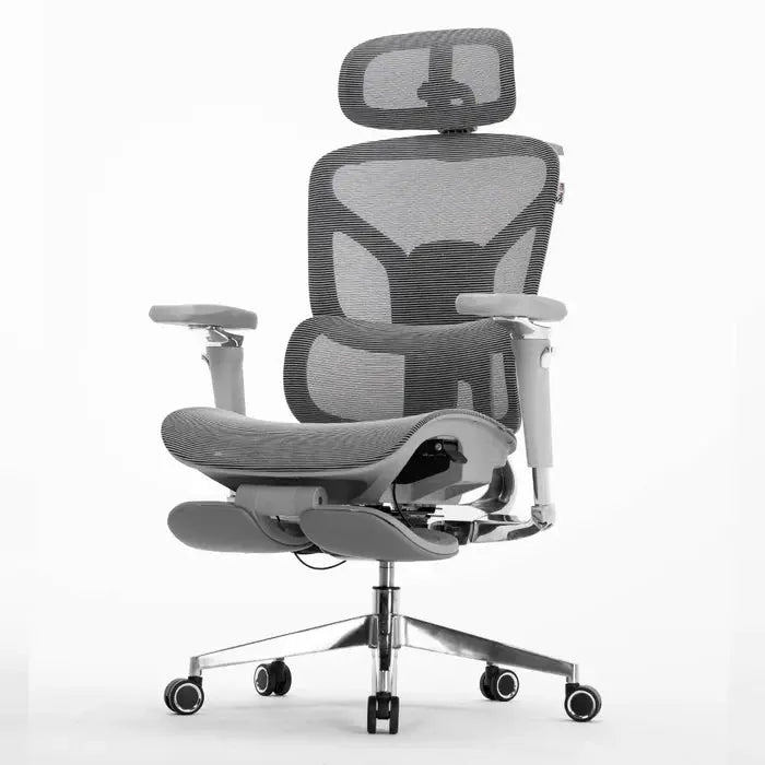 Premium Ergonomic Office Chair with Footrest, Adjustable Mesh Desk Chair Scrollcart Qatar 