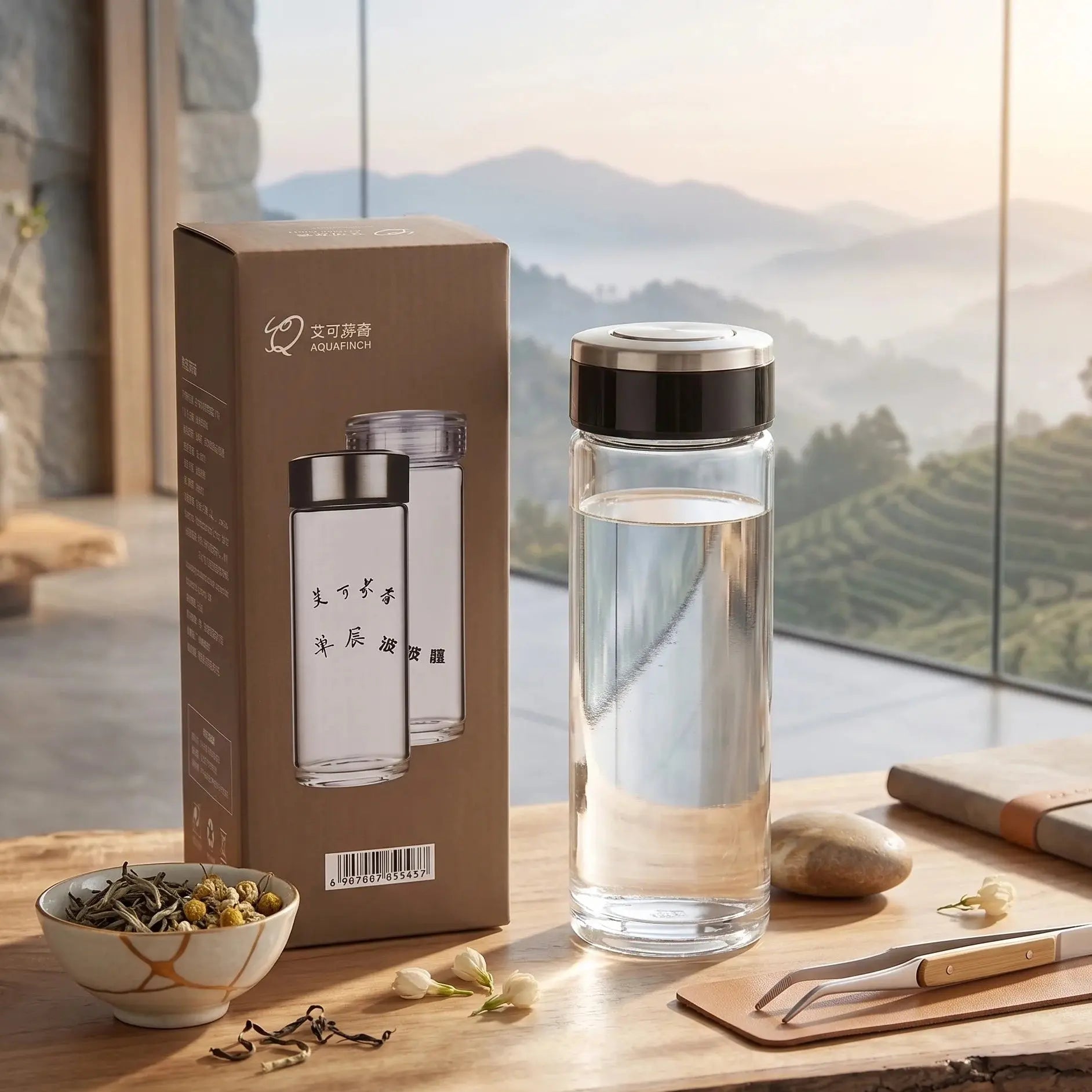 Premium Glass Container Jar with Stainless Steel Lid Scrollcart Qatar 