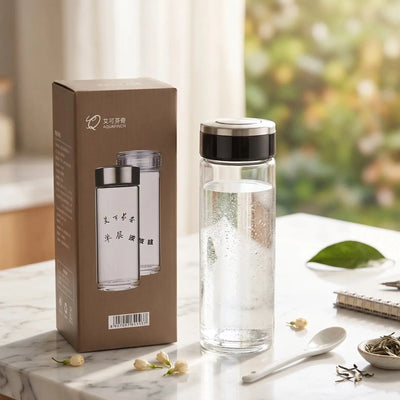 Premium Glass Container Jar with Stainless Steel Lid Scrollcart Qatar 