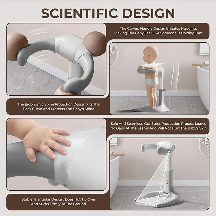 Premium Height Adjustable Foldable Baby Bath Stand with Anti-Slip Base Qstar 