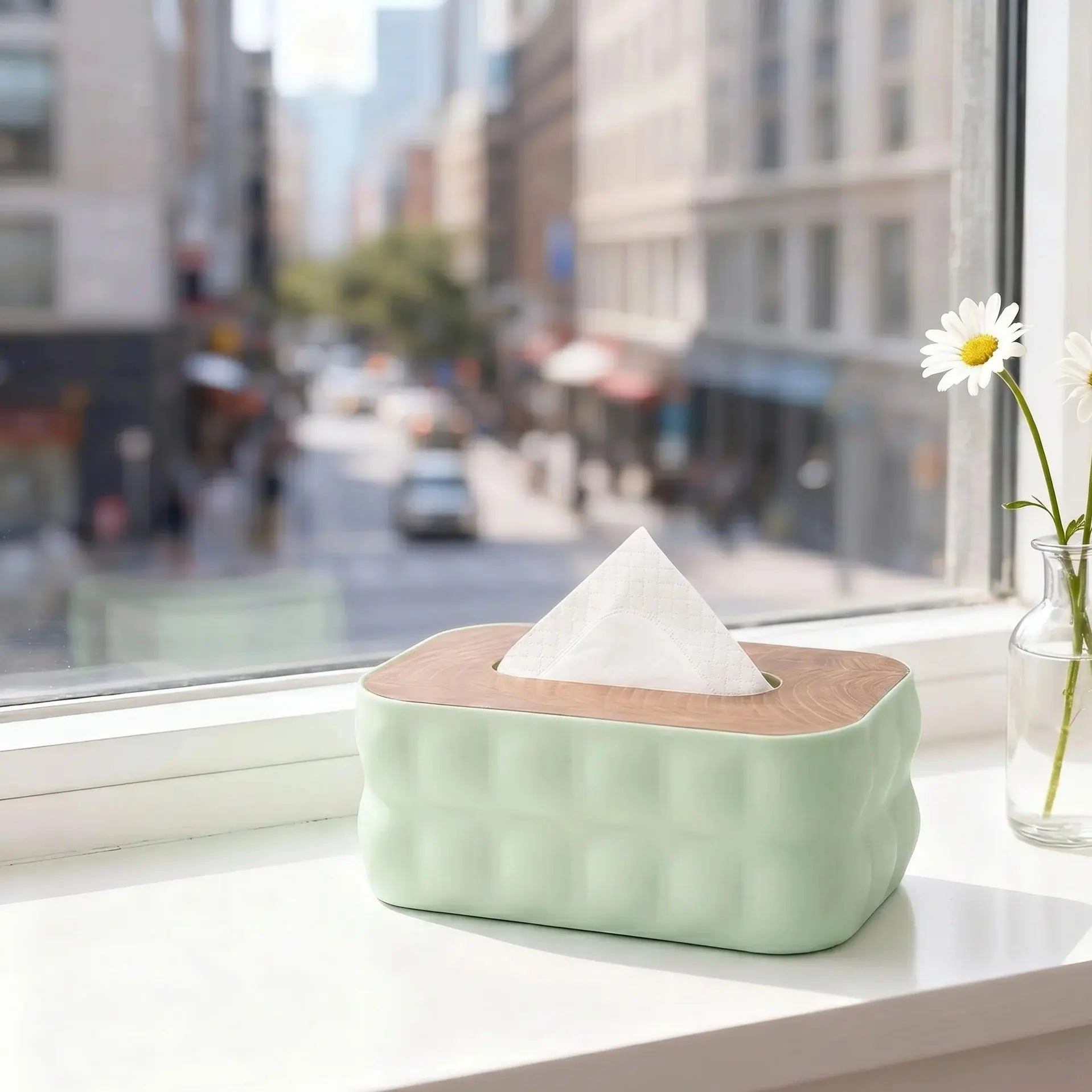 Premium Light Luxury Rectangular Tissue Box Cover Scrollcart Qatar 