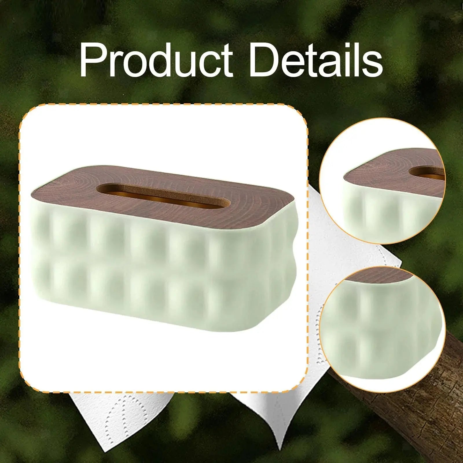 Premium Light Luxury Rectangular Tissue Box Cover Scrollcart Qatar 