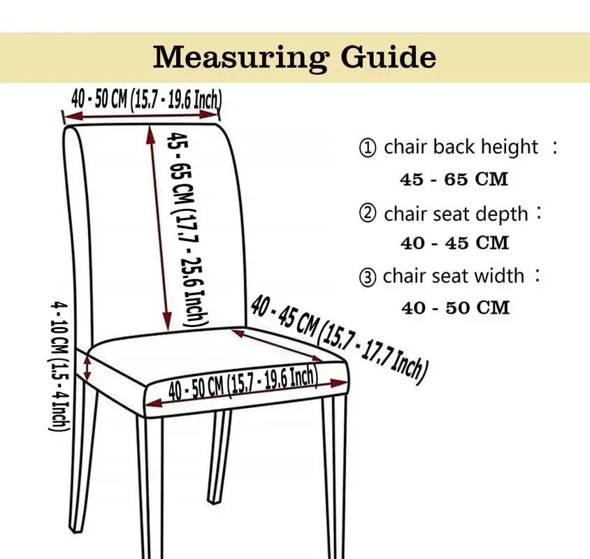 Premium Stretch Chair Covers Washable Dining Seat Slipcovers Scrollcart Qatar 