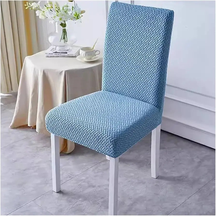 Premium Stretch Chair Covers Washable Dining Seat Slipcovers Scrollcart Qatar 
