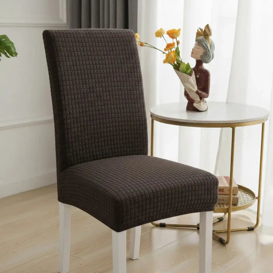 Premium Stretch Chair Covers Washable Dining Seat Slipcovers Scrollcart Qatar 