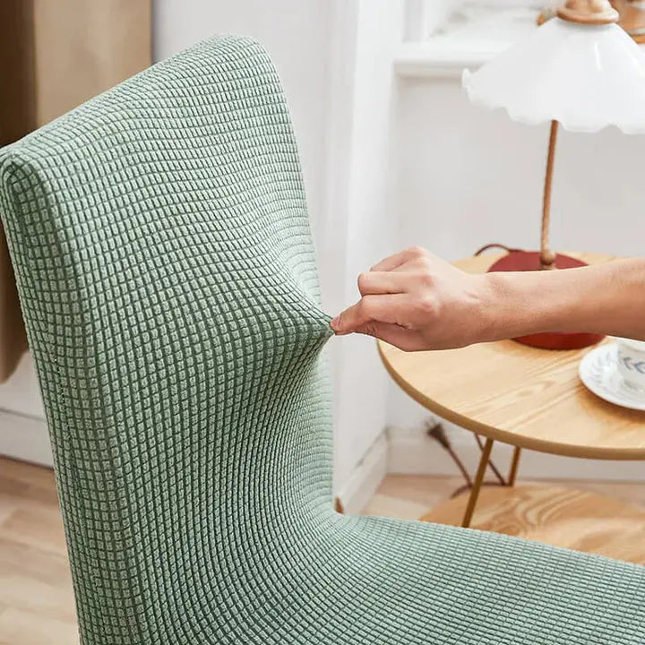 Premium Stretch Chair Covers Washable Dining Seat Slipcovers Scrollcart Qatar 