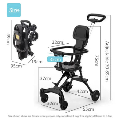 Premium Two-Way Ultra-Lightweight Smart Baby Stroller -High-Landscape Scrollcart Qatar 