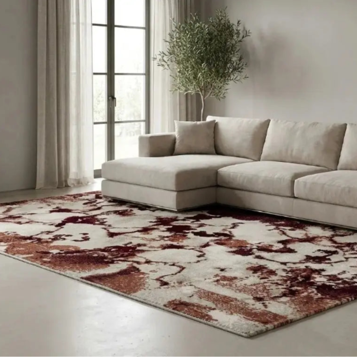 Premium abstract carpet runner 100x400 cm for living room and hallway in Doha Qatar