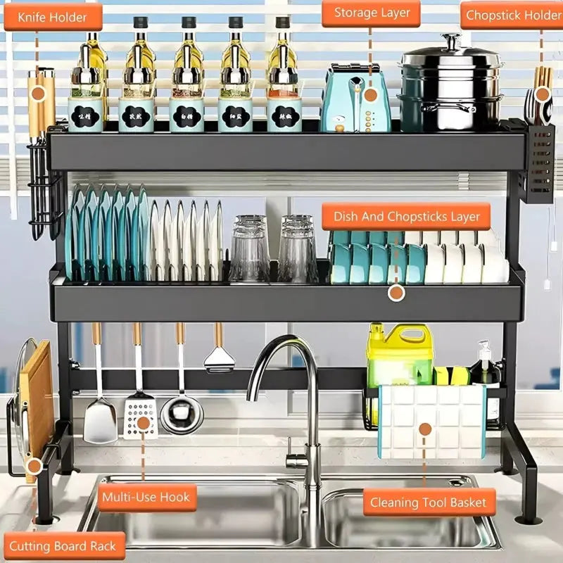 Product dimension - Sink Rack 2 layer