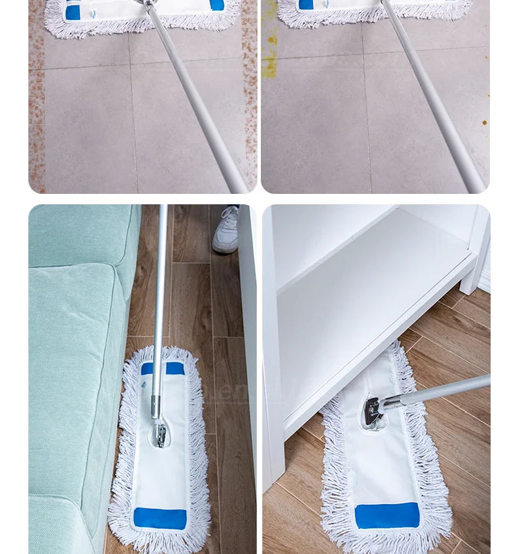 Professional Flat Cotton Mop - 135cm Metal Handle Qatar