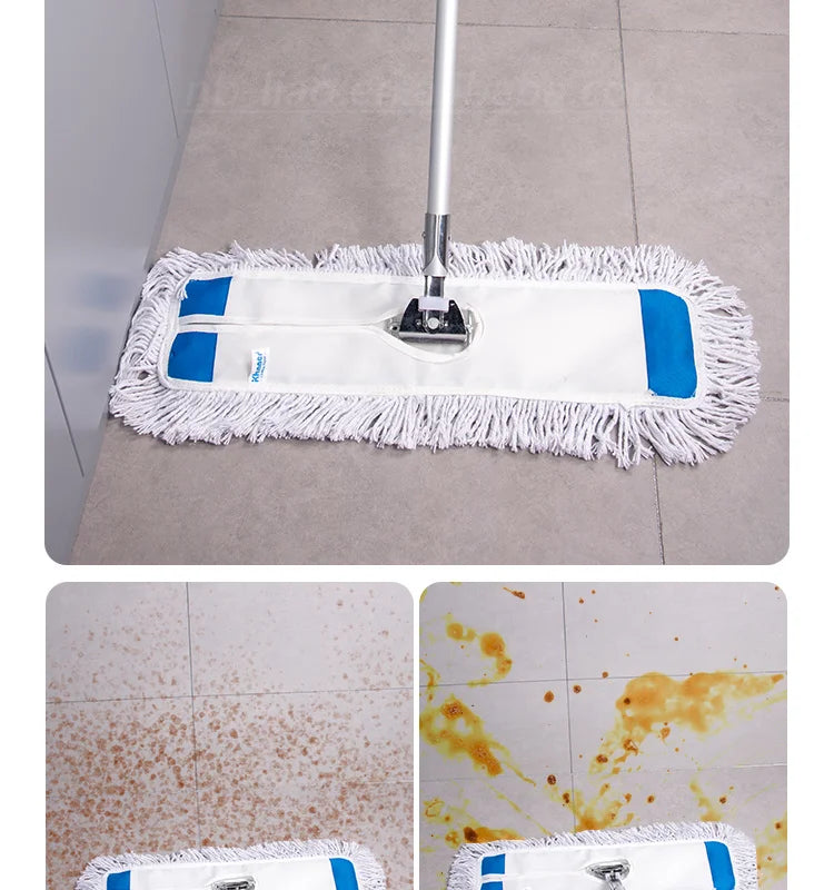 Professional Flat Cotton Mop - 135cm Metal Handle Qatar