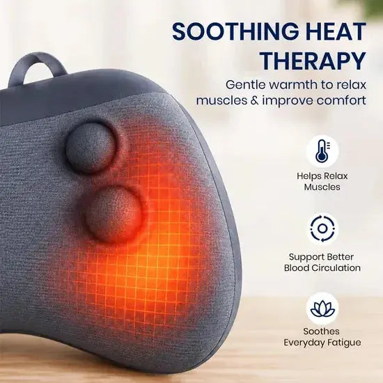 Q7 Ergonomic Waist Massager with Memory Foam, Heat & Brushless Motor – Grey Scrollcart Qatar 