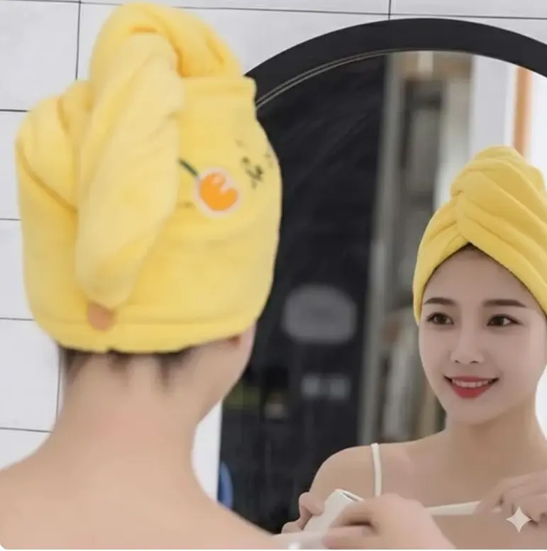 Quick Absorbent Microfiber Hair Drying Towel For Women Scrollcart Qatar 