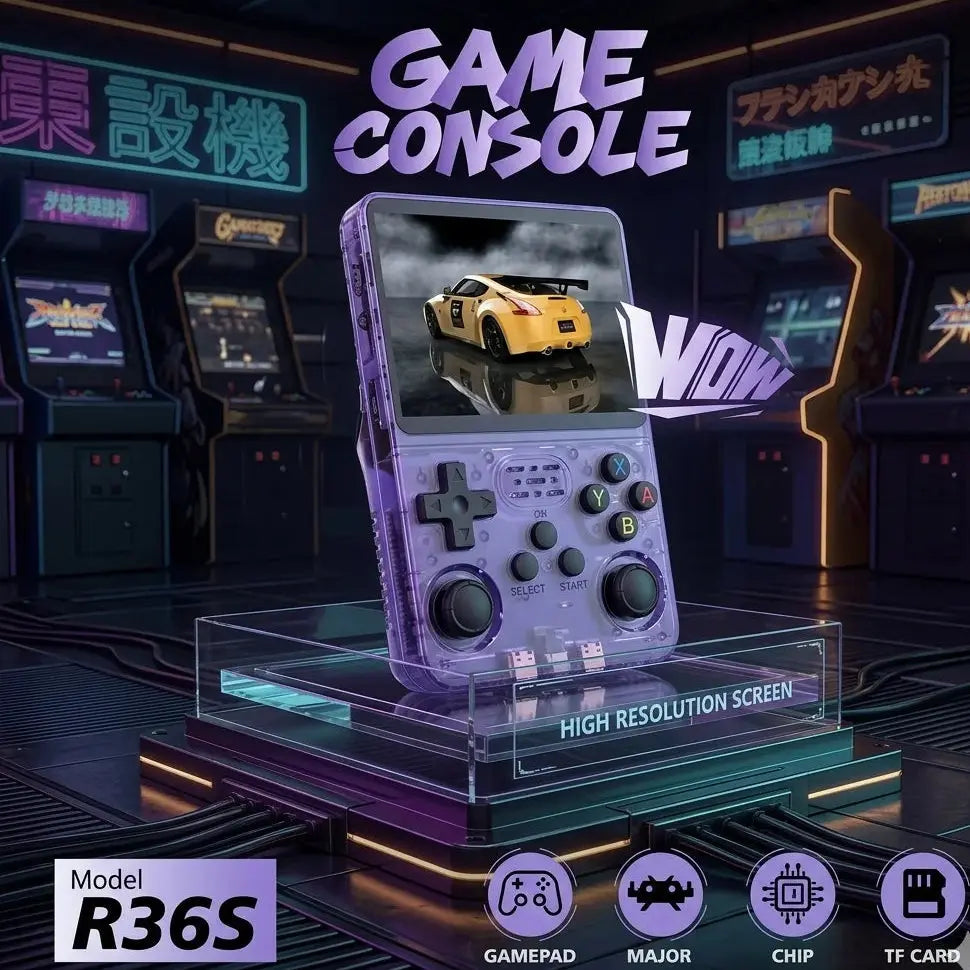 R36S Retro Handheld Game Console – Portable Gaming Device 