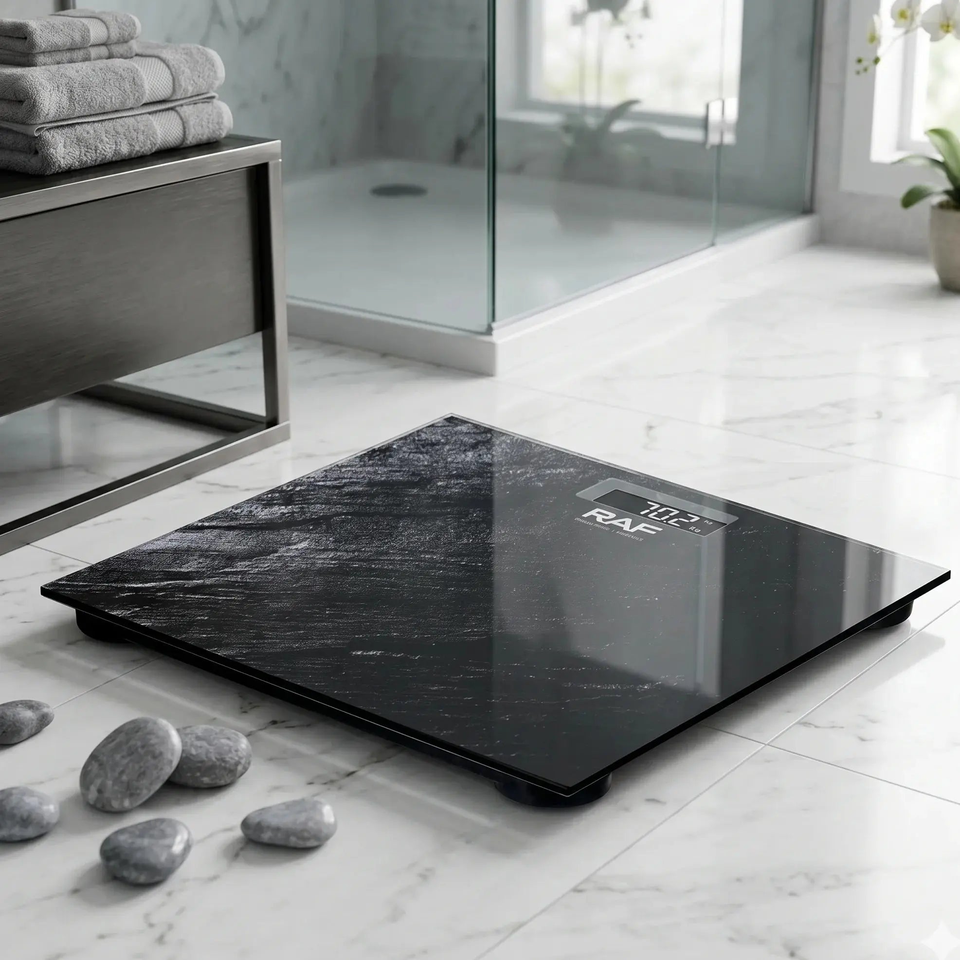 RAF 180kg Tempered Glass Digital Bathroom Scale Doha Qatar