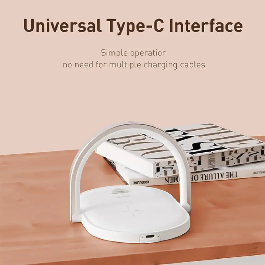 RECCI 3-in-1 Wireless Charger with Touch Light | Fast Qi Charging